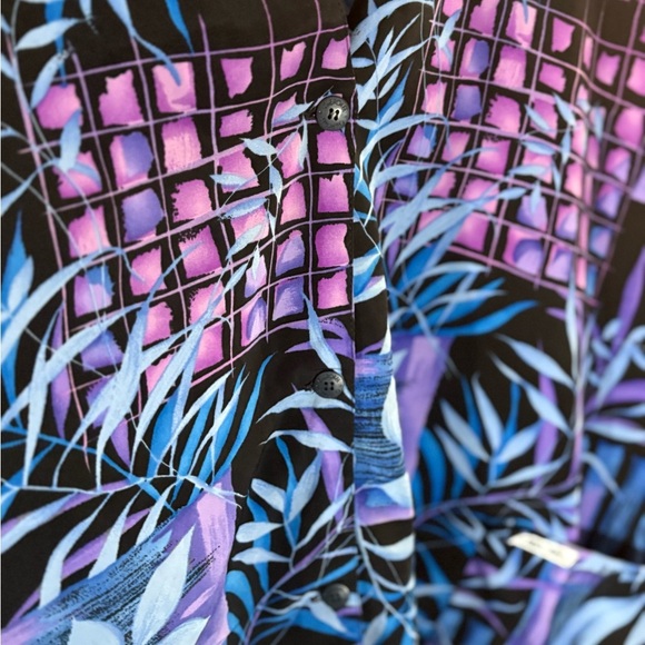 Vintage Vibrant Abstract Patterned Blouse - Picture 8 of 12